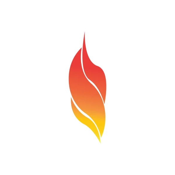 Feuer Flammenvektor Illustration Design Vorlage — Stockvektor