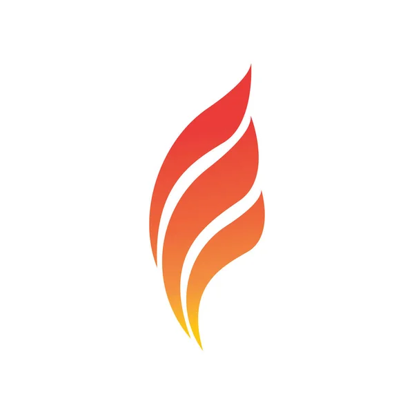 Feuer Flammenvektor Illustration Design Vorlage — Stockvektor