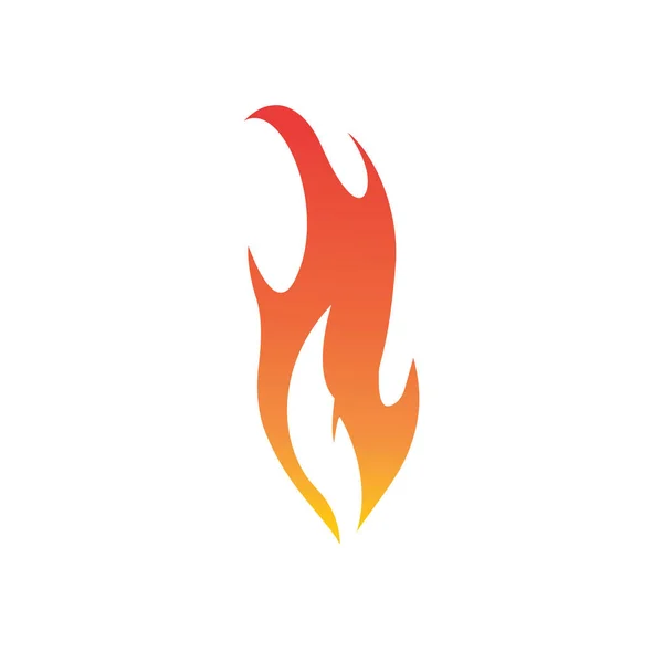 Feuer Flammenvektor Illustration Design Vorlage — Stockvektor