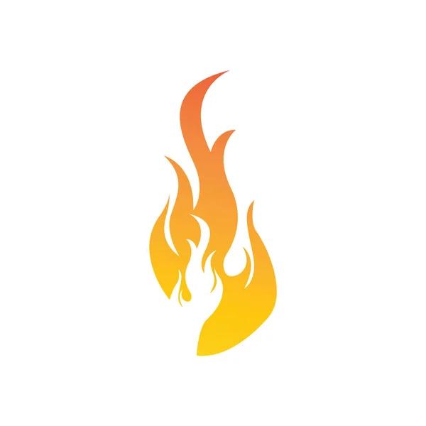 Fire Flame Vector Illustration Design Template — Stock Vector