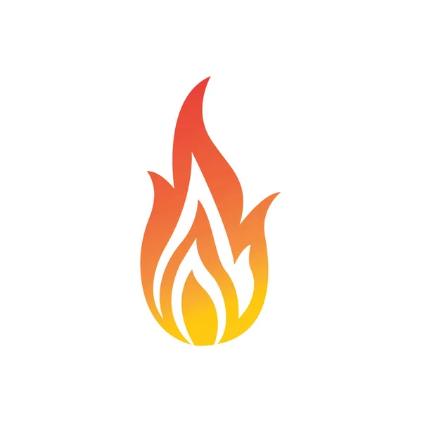 Mall För Utformning Brandvektorillustration — Stock vektor