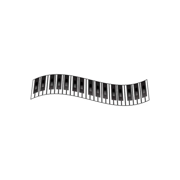 Piano Logo Symbol Vector — Stock Vector