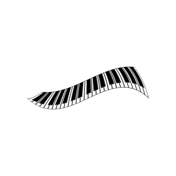 Logo Vecteur Symbole Pour Piano — Image vectorielle