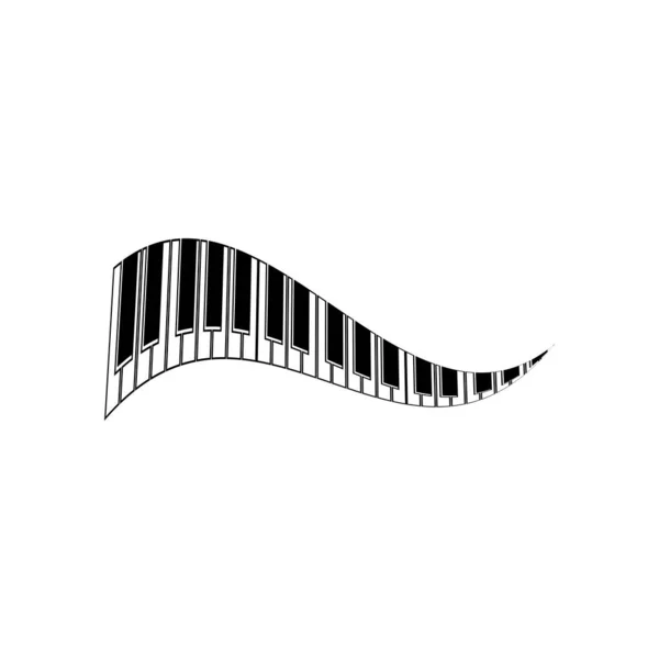 Логотип Фортепиано Вектор Символов — стоковый вектор