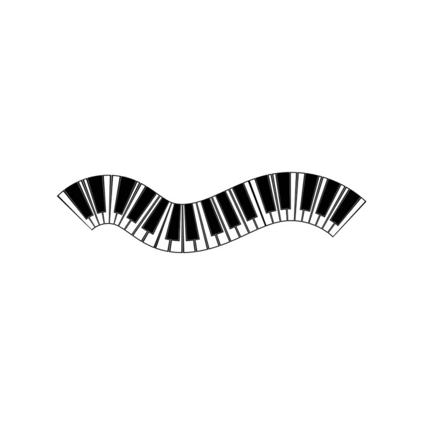 Logo Vecteur Symbole Pour Piano — Image vectorielle