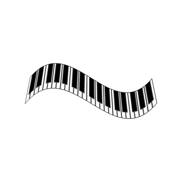 Logo Piano Vector Símbolo — Vector de stock