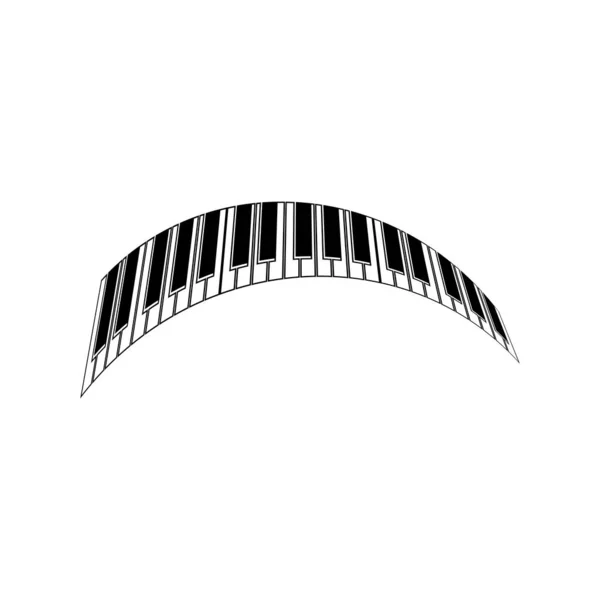 Piano Logo Symbol Vector — Stock Vector