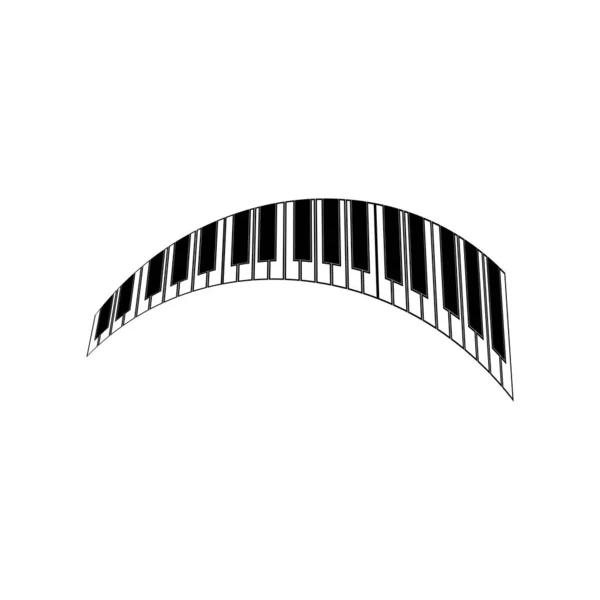 Logo Piano Vector Símbolo — Archivo Imágenes Vectoriales