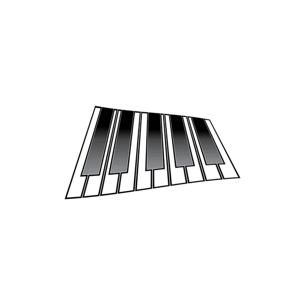 Logo Piano Vector Símbolo — Archivo Imágenes Vectoriales