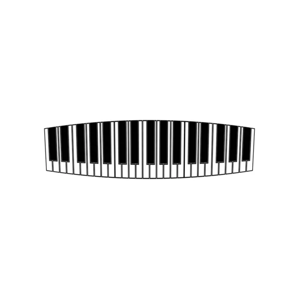 Logo Vecteur Symbole Pour Piano — Image vectorielle