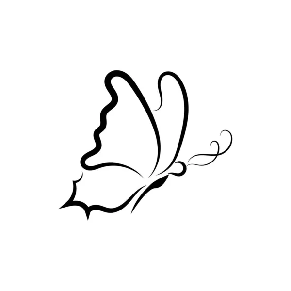 Дизайн Иконки Beauty Butterfly Vector — стоковый вектор