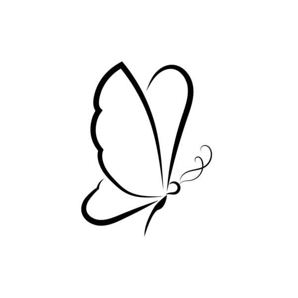 Belleza Mariposa Vector Icono Diseño — Vector de stock