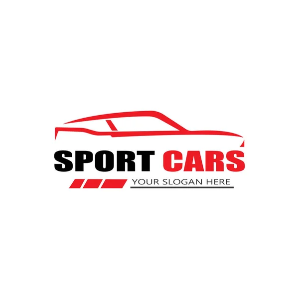 Design Vektor Sportwagen Logo Vorlage — Stockvektor