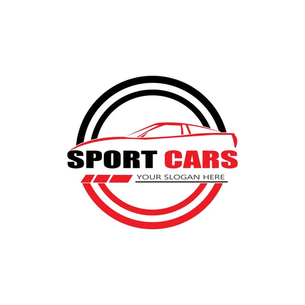 Sport Bil Logotyp Mall Design Vektor — Stock vektor
