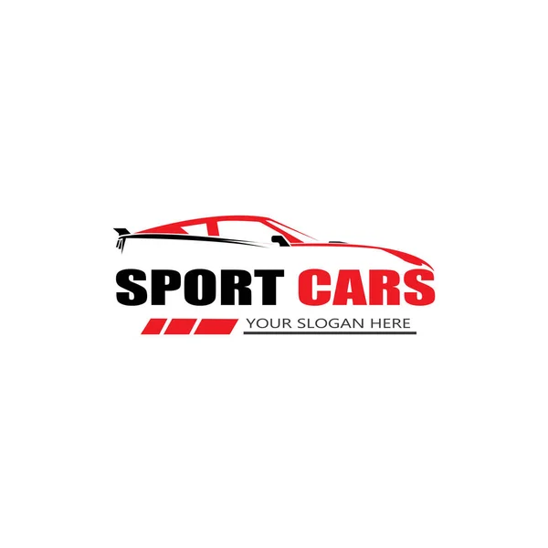 Design Vektor Sportwagen Logo Vorlage — Stockvektor