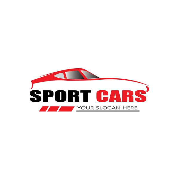 Design Vektor Sportwagen Logo Vorlage — Stockvektor