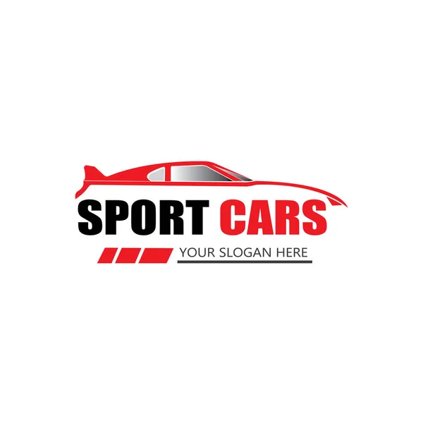 Design Vektor Sportwagen Logo Vorlage — Stockvektor