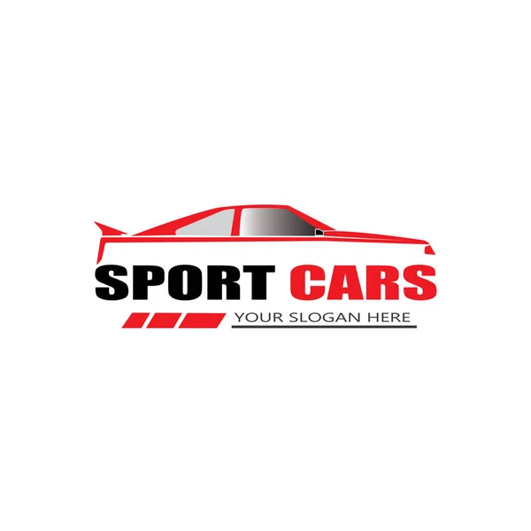 Design Vektor Sportwagen Logo Vorlage — Stockvektor