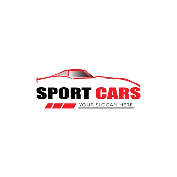 Design Vektor Sportwagen Logo Vorlage — Stockvektor