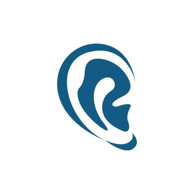 İşitme Logosu Şablon vektör tasarımı