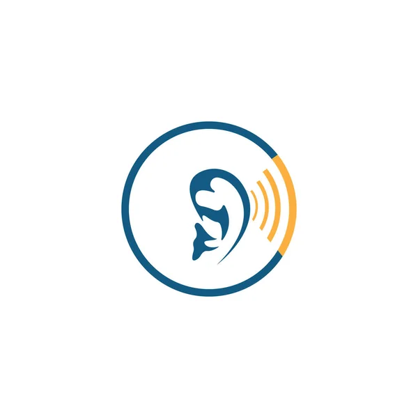 Hearing Logo Template Vector Icon Design — Stock Vector