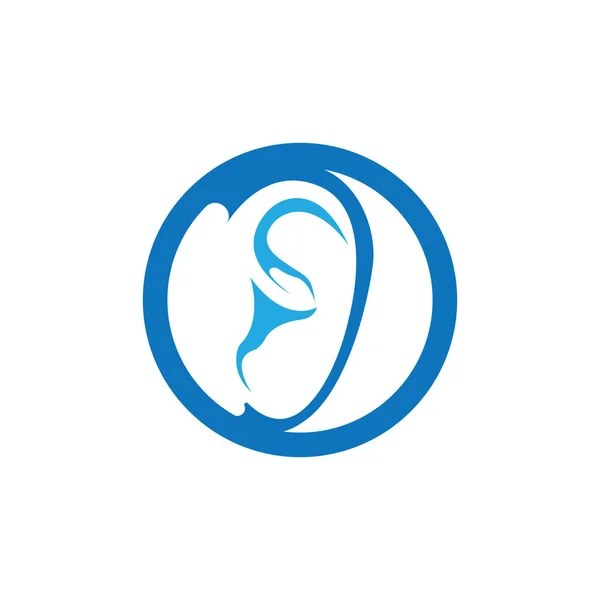 Hearing Logo Template Vector Icon Design — Stock Vector