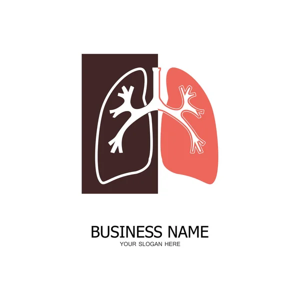 肺保健标志图标设计模板 — 图库矢量图片