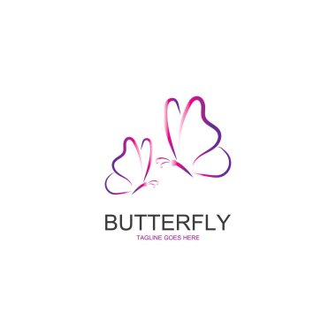 Güzellik Kelebeği Vektör simgesi tasarımı