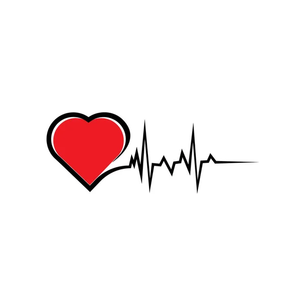 Art Design Health Medical Heart Beat Pulse — Stock Vector