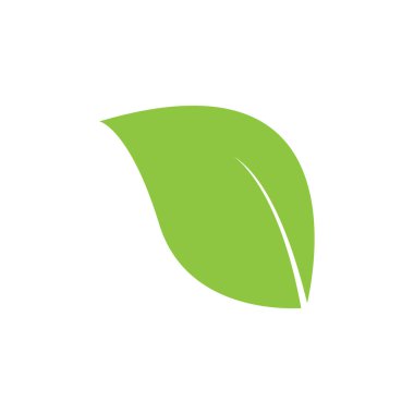 Yaprak logo vektör tasarım şablonu