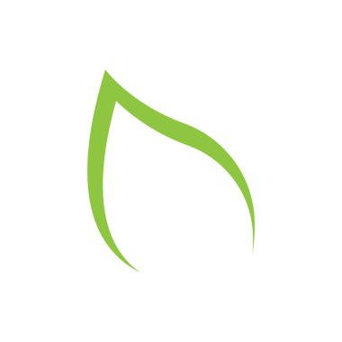Yaprak logo vektör tasarım şablonu