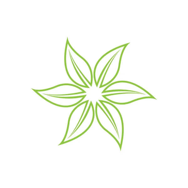 Blatt Logo Vektor Icon Design Vorlage — Stockvektor