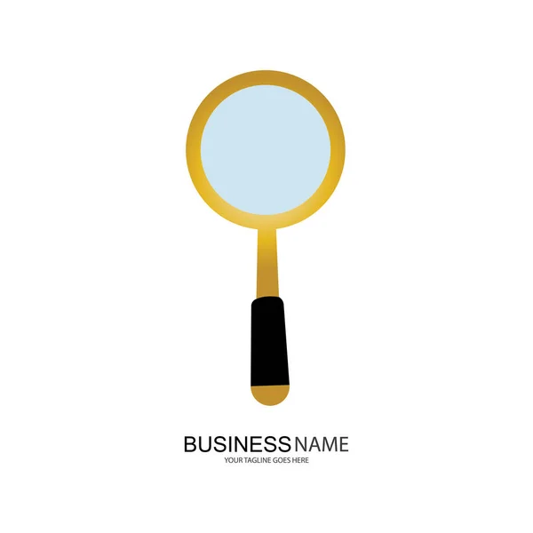 Magnifying Glass Icon Logo Element Illustration Magnifying Glass Symbol Design — Stock Vector