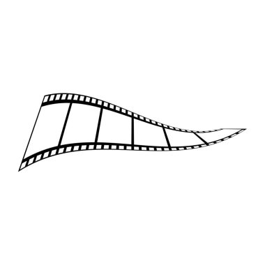 soyut film simgesi vektör çizim şablonu
