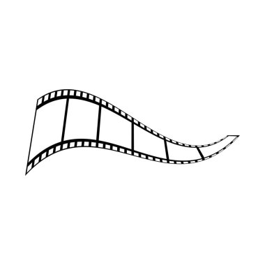 soyut film simgesi vektör çizim şablonu