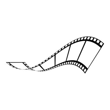 soyut film simgesi vektör çizim şablonu