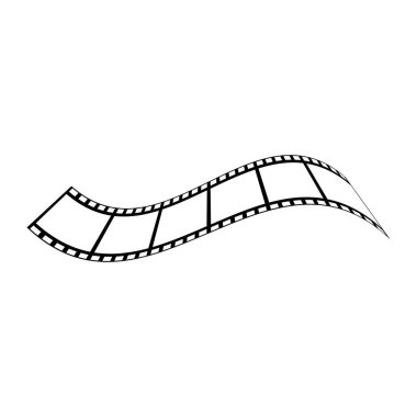 soyut film simgesi vektör çizim şablonu