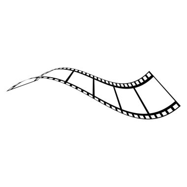 soyut film simgesi vektör çizim şablonu