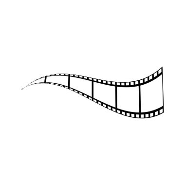 soyut film simgesi vektör çizim şablonu