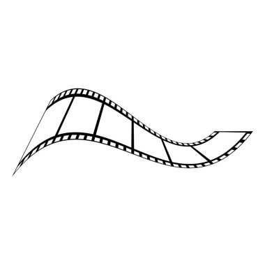soyut film simgesi vektör çizim şablonu