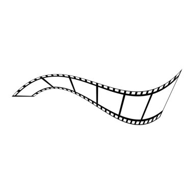 soyut film simgesi vektör çizim şablonu