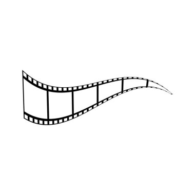 soyut film simgesi vektör çizim şablonu