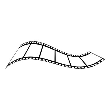 soyut film simgesi vektör çizim şablonu