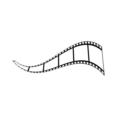 soyut film simgesi vektör çizim şablonu
