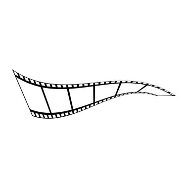 soyut film simgesi vektör çizim şablonu