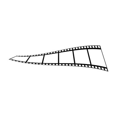 soyut film simgesi vektör çizim şablonu
