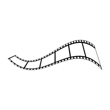 soyut film simgesi vektör çizim şablonu