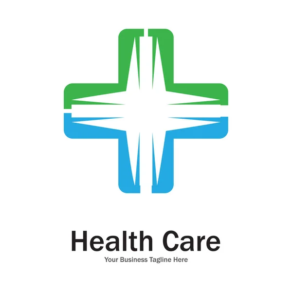 Modern Cross Logo Health Medical Icon Template Vector — Stock Vector