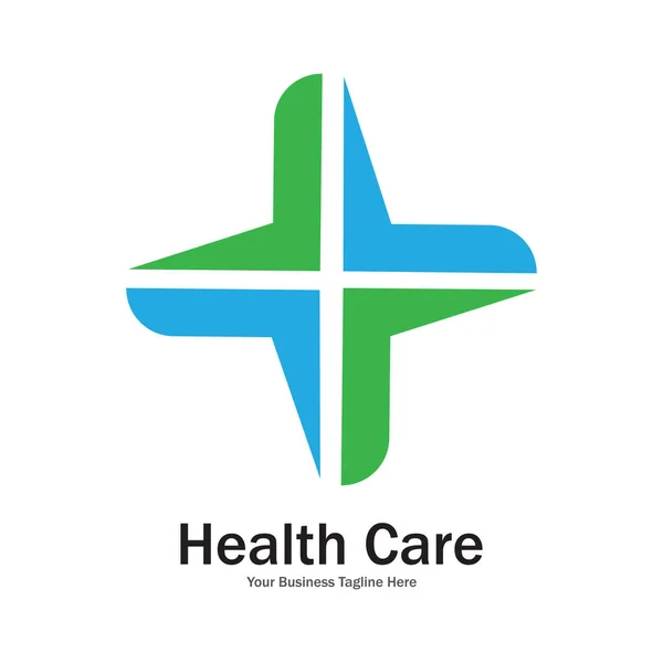 Modern Cross Logo Health Medical Icon Template Vector — Stock Vector