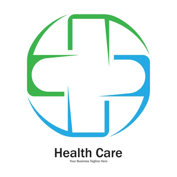 Modern Cross Logo Health Medical Icon Template Vector — Stock Vector